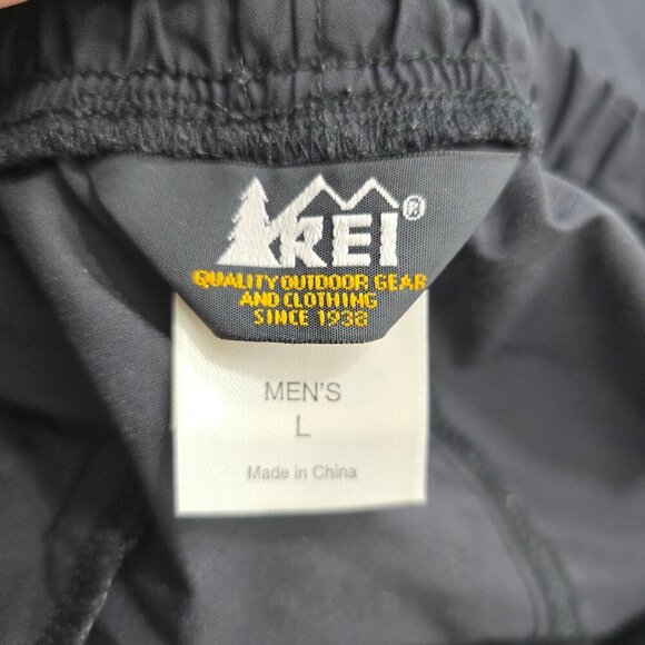 REI Men's UPF 50+ Hiking Ankle Zip Nylon Pants in Black Size L - Picture 10 of 10